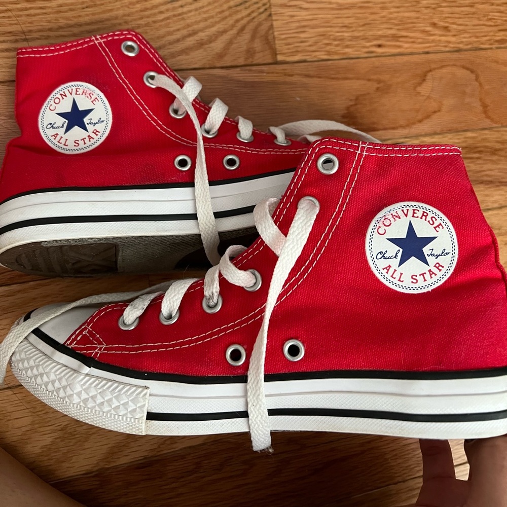 Red High Top Converse